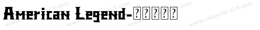 American Legend字体转换